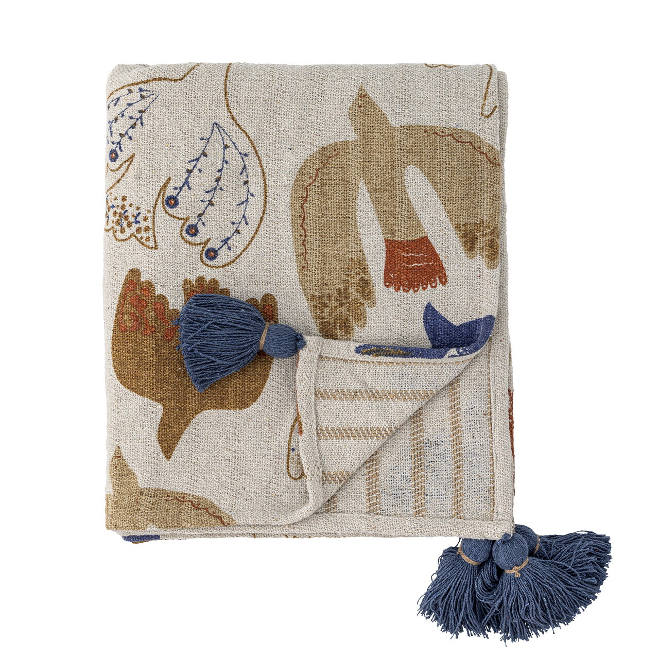 Pled, Bloomingville, Anniversary, 130x160 cm, amestec bumbac, multicolor - imagine 6